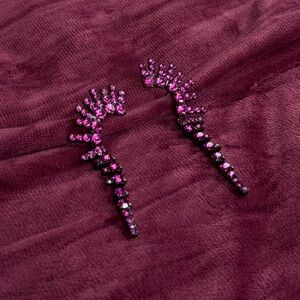 Elizabeth Cole Pink Crystal Earrings